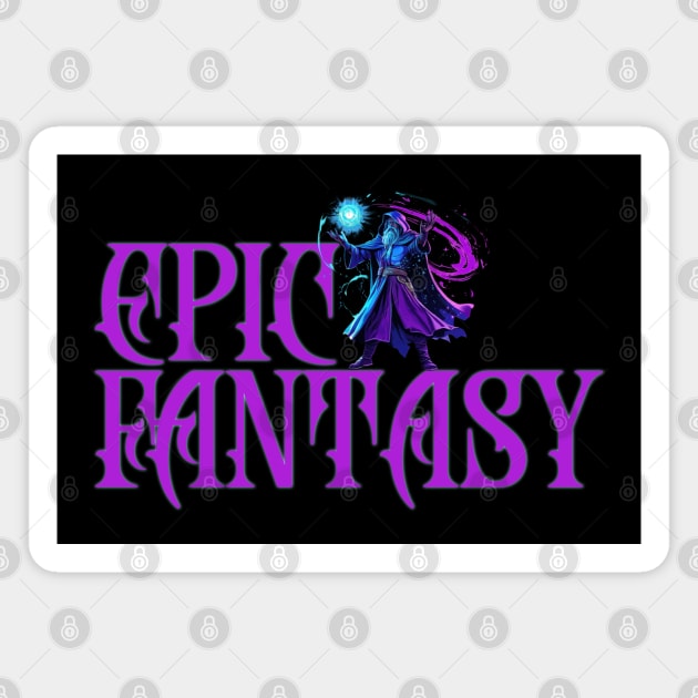 Epic Fantasy, wizard Magnet by H. R. Sinclair